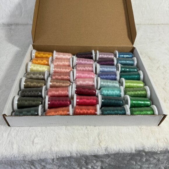 40 Cones of 500 Meters Polyester Machine Embroidery Thread - Vivid Set - Picture 5 of 7